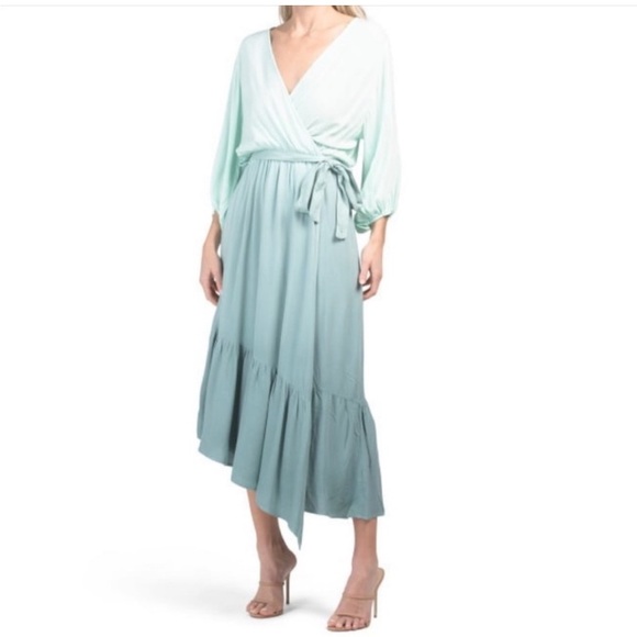 Young Fabulous and Broke Jillian Wrap Maxi Dress Ombré - Picture 1 of 8